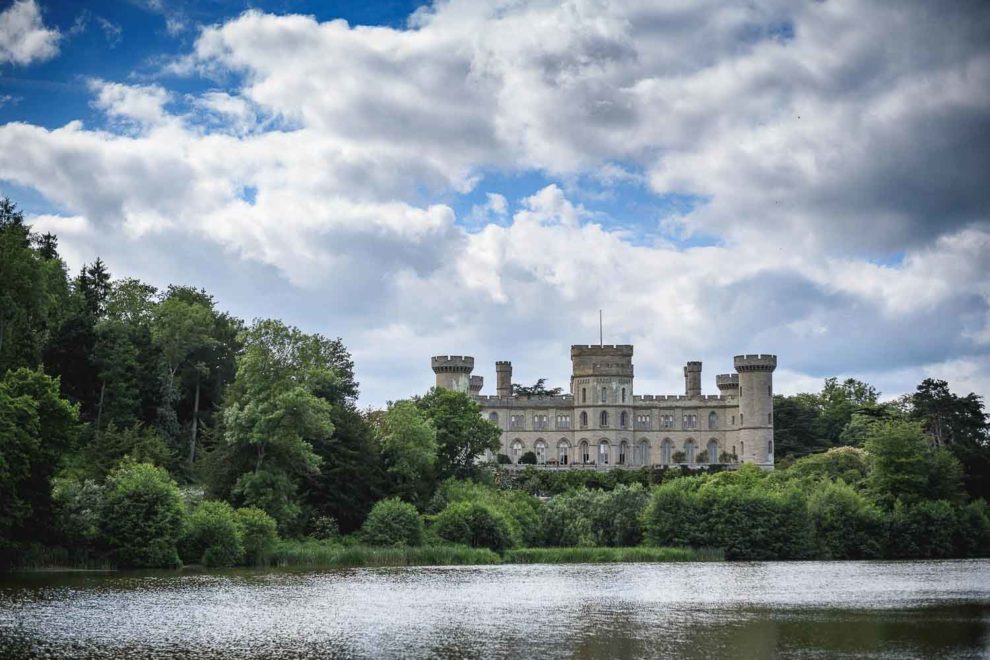 Nestled amongst lush green trees in the Herefordshire countryside, Eastnor Castle is steeped in history & is the perfect setting for a fairytale wedding.