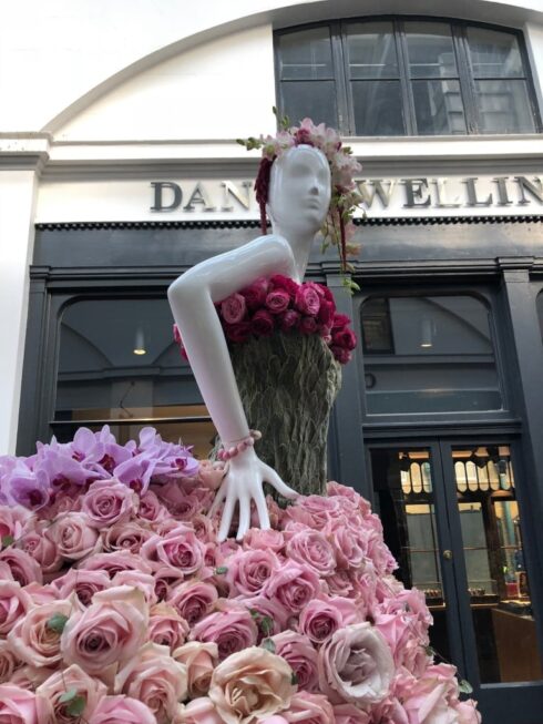 Fleur de Ville floral design commission for Taittinger by Paula Rooney