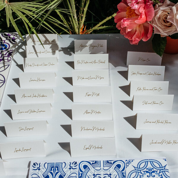 Jardines de Alfabia Wedding Mallorca Violeta Minnick Photography Escort Cards Table Plan