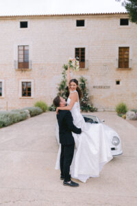 Finca Morneta Wedding Mallorca Ross Hurley Photography Groom Lifts Bride